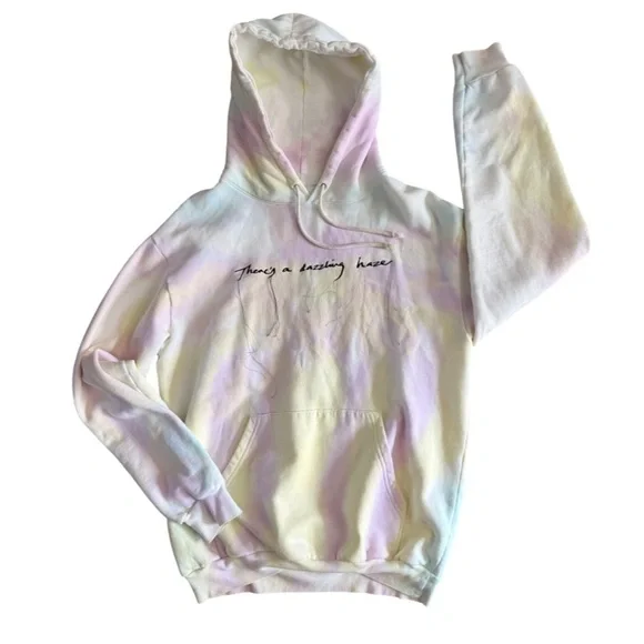 Stella x Taylor Swift tie dye embroidered lyric hoodie Size Medium